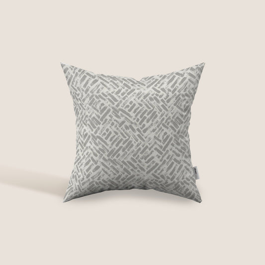 Brick cuscino geometrico disponibile in diversi colori realizzato in tessuto Idrorepellente grigio 