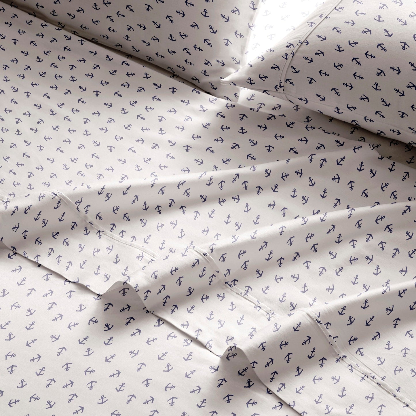 Brielle Home Cotton Percale Printed Bedsheet Set