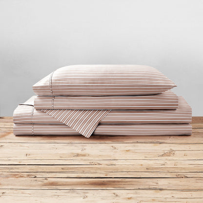 Brielle Home Cotton Percale Printed Bedsheet Set