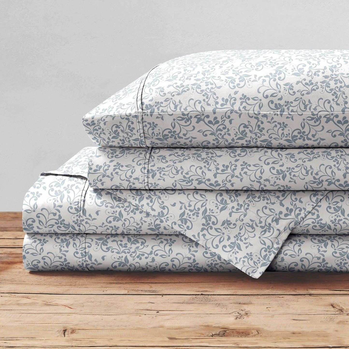 Brielle Home Cotton Percale Printed Bedsheet Set