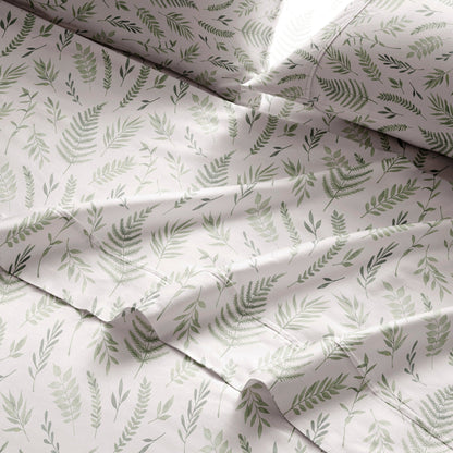 Brielle Home Cotton Percale Printed Bedsheet Set