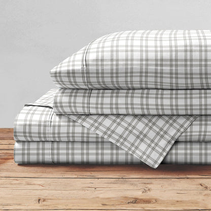 Brielle Home Cotton Percale Printed Bedsheet Set