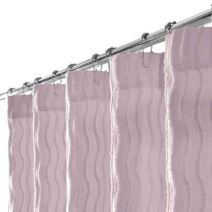 Brielle Home Mabel Textured Solid Shower Curtain