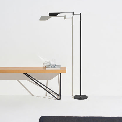 Brightech Leaf 53 in. Industrial 3-Way Dimming LED Floor Lamp with Brass Metal Empire Shade