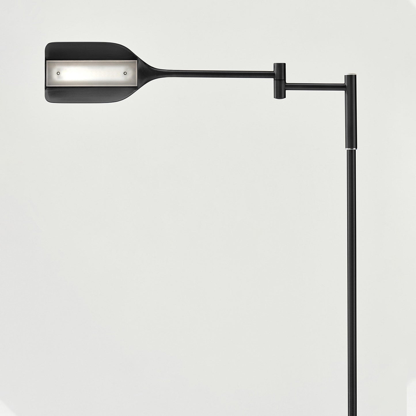 Brightech Leaf 53 in. Industrial 3-Way Dimming LED Floor Lamp with Brass Metal Empire Shade