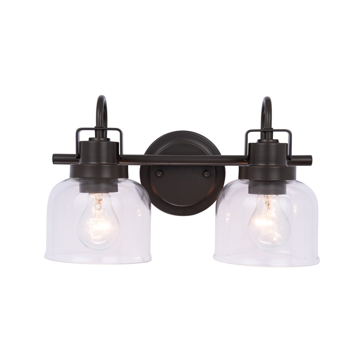 Brio Lighting Brighton Farmhouse 2-Light Dimmable Bathroom Vanity Light