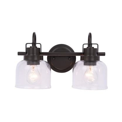 Brio Lighting Brighton Farmhouse 2-Light Dimmable Bathroom Vanity Light