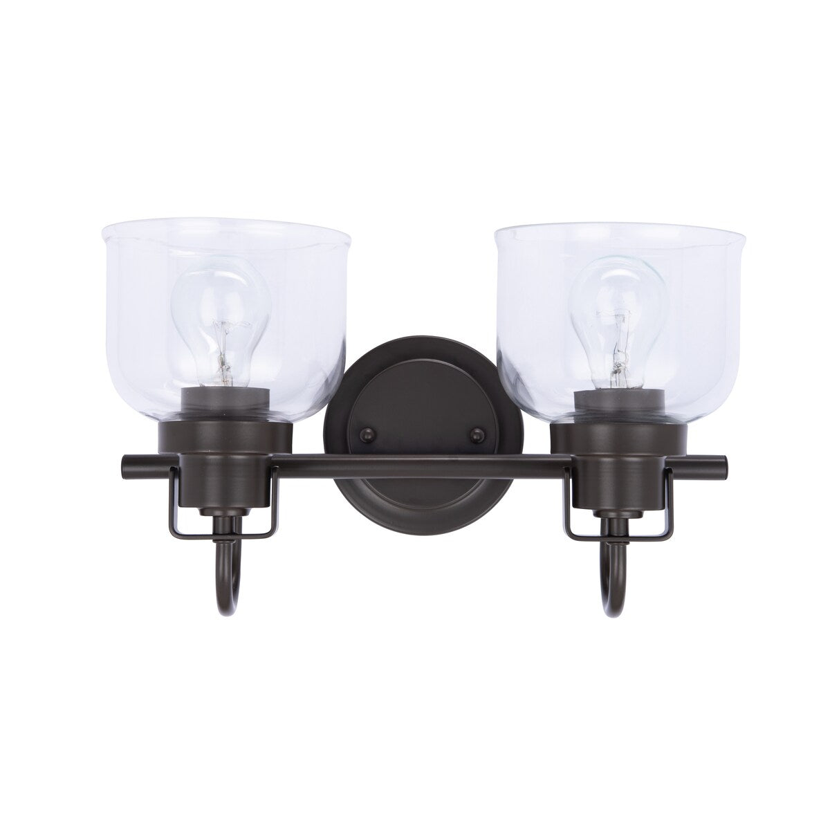 Brio Lighting Brighton Farmhouse 2-Light Dimmable Bathroom Vanity Light