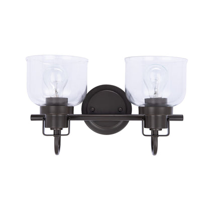 Brio Lighting Brighton Farmhouse 2-Light Dimmable Bathroom Vanity Light