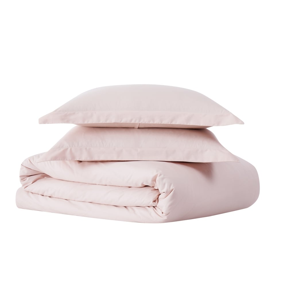 Brooklyn Loom Tight-Weave Cotton Percale Duvet Set