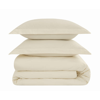 Brooklyn Loom Tight-Weave Cotton Percale Duvet Set