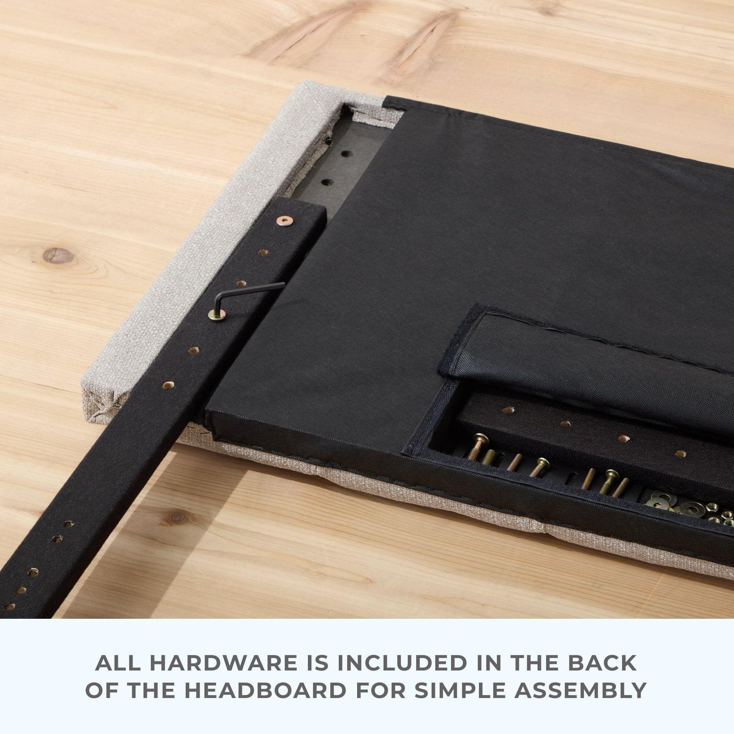 Brookside Kaylee Adjustable Square & Diamond Tufted Upholstered Headboard