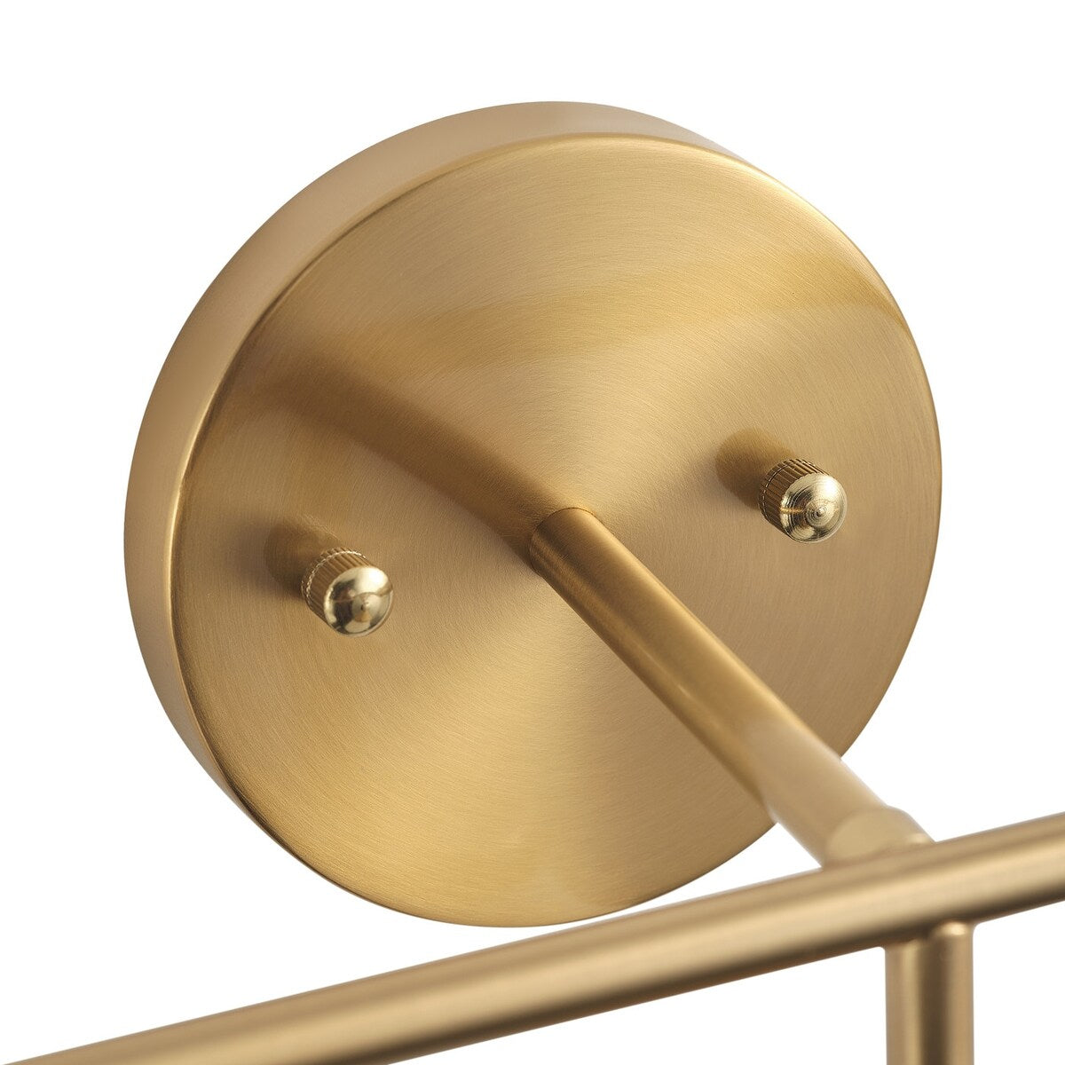 Brushed Brass 3-Light Bathroom Vanity Light Fixture with Milk White Glass Shade