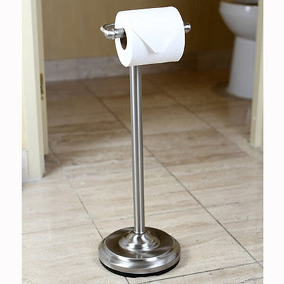 Kingston Brass Brushed Nickel Standing Pedestal Toilet Paper Holder