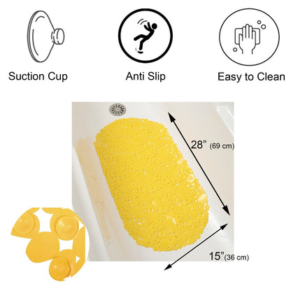 Bubbles Non-Slip Oval Bathtub Mat 28 L x 15 W