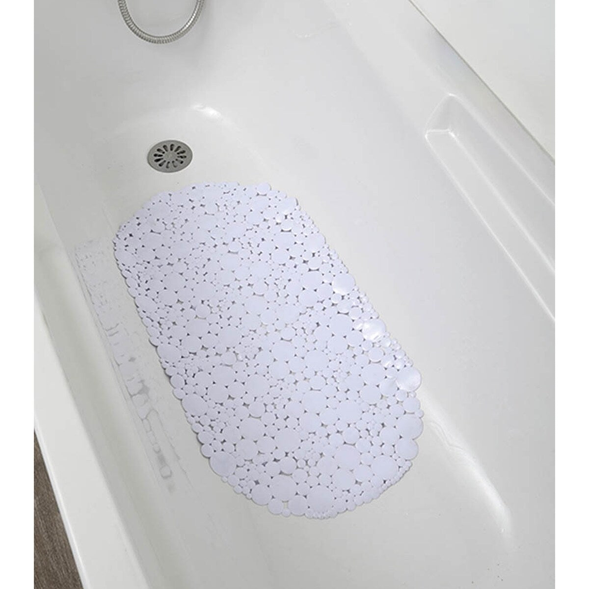 Bubbles Non-Slip Oval Bathtub Mat 28 L x 15 W