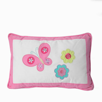 Butterfly Flower Pink Quilt Bedding Set
