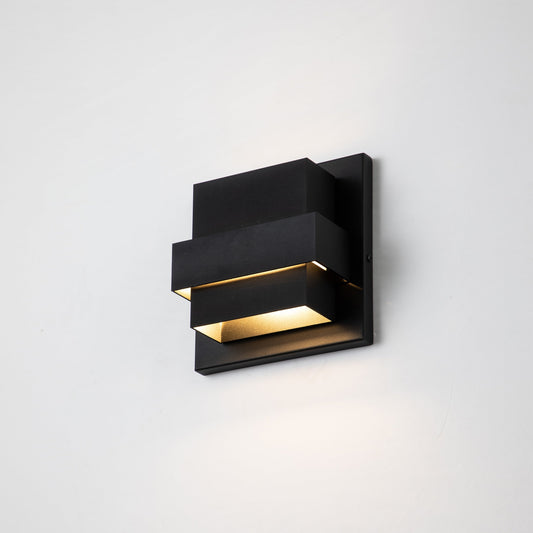 C Cattleya 1-Light Matte Black Aluminum Integrated LED Wall Light - Matte Black