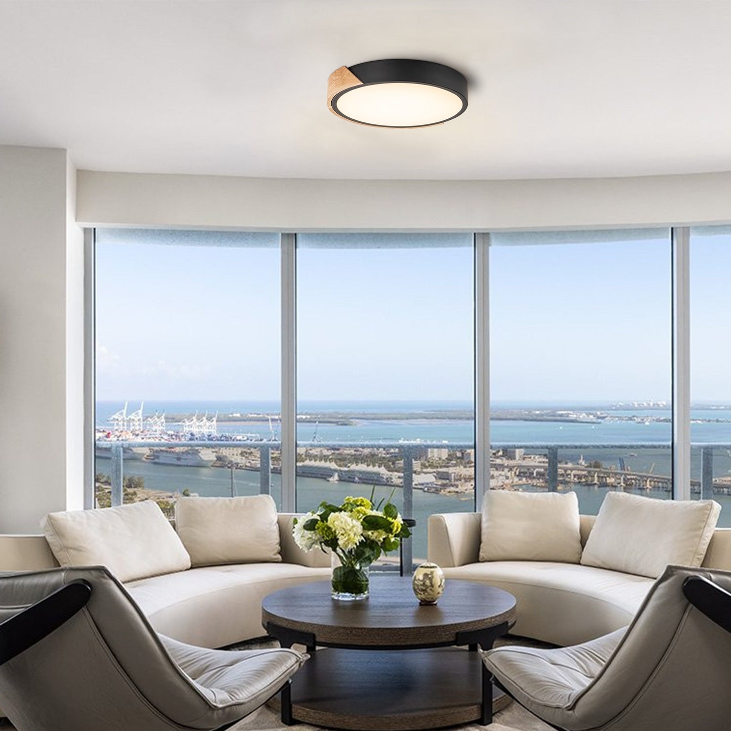 C Cattleya 5CCT Integrated LED Flush Mount Ceiling Light