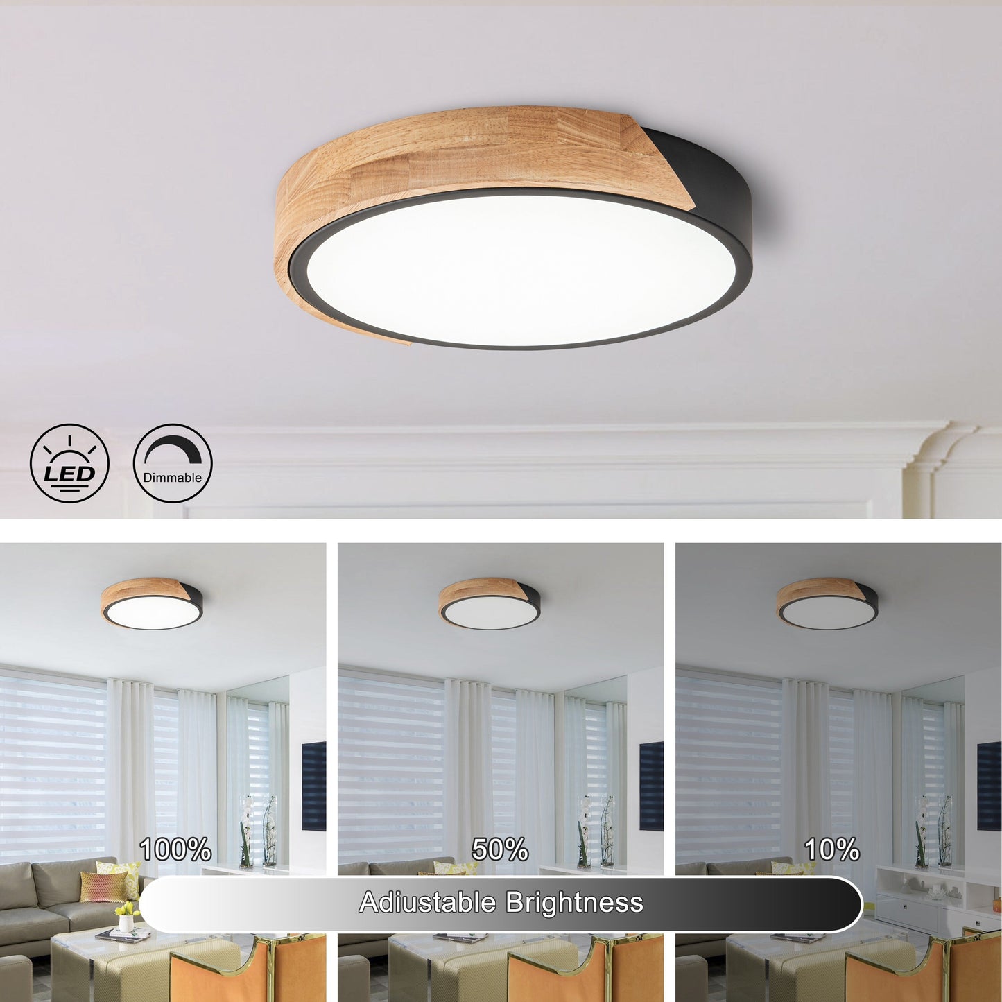 C Cattleya 5CCT Integrated LED Flush Mount Ceiling Light