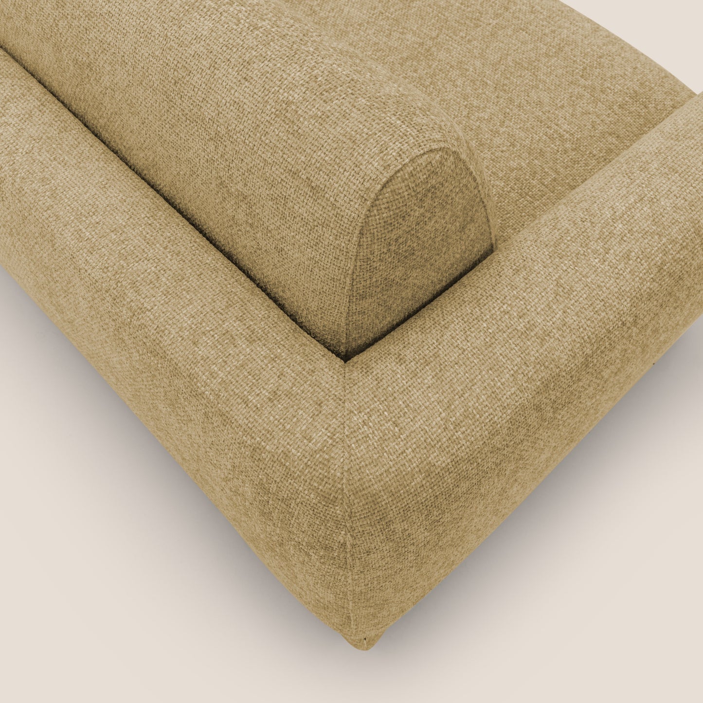 Happy Divano letto matrimoniale con materasso h18 cm in tessuto impermeabile T10 giallo 