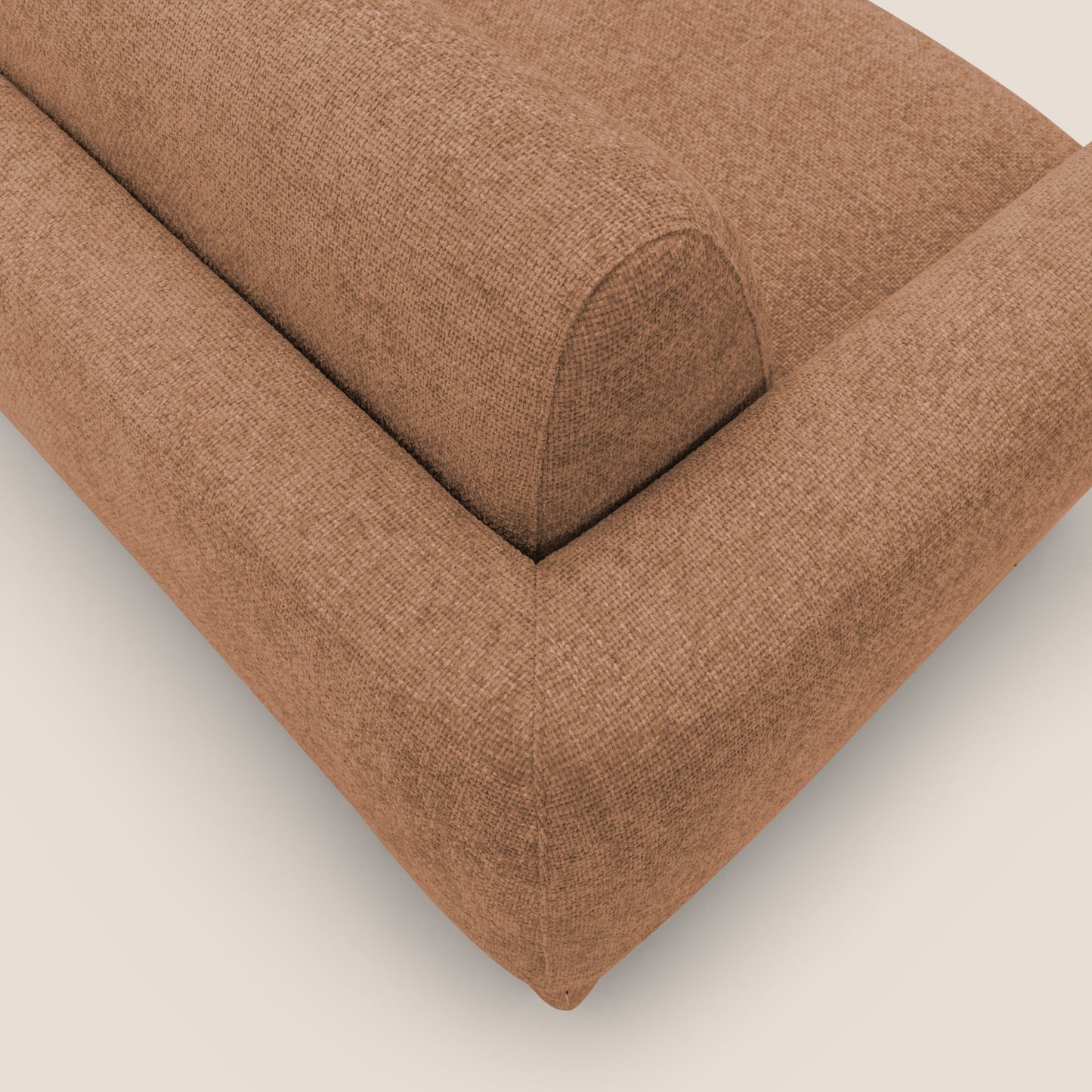 Happy Divano letto matrimoniale con materasso h18 cm in tessuto impermeabile T10 arancio 