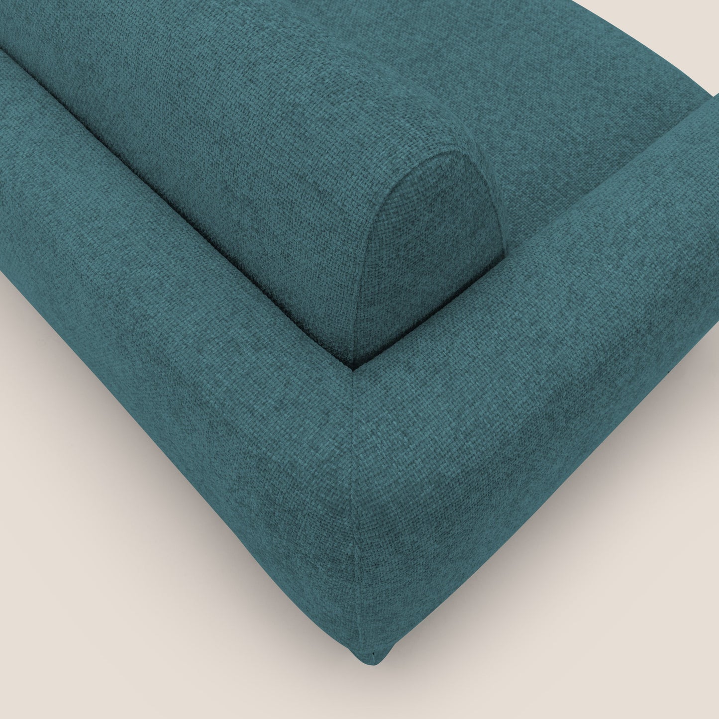 Happy Divano letto matrimoniale con materasso h18 cm in tessuto impermeabile T10 petrolio 