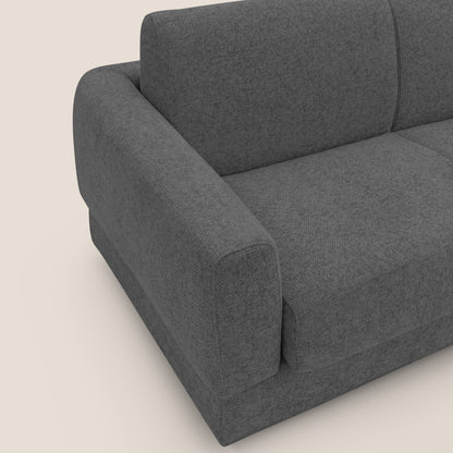 Happy Divano letto matrimoniale con materasso h18 cm in tessuto impermeabile T10 antracite 