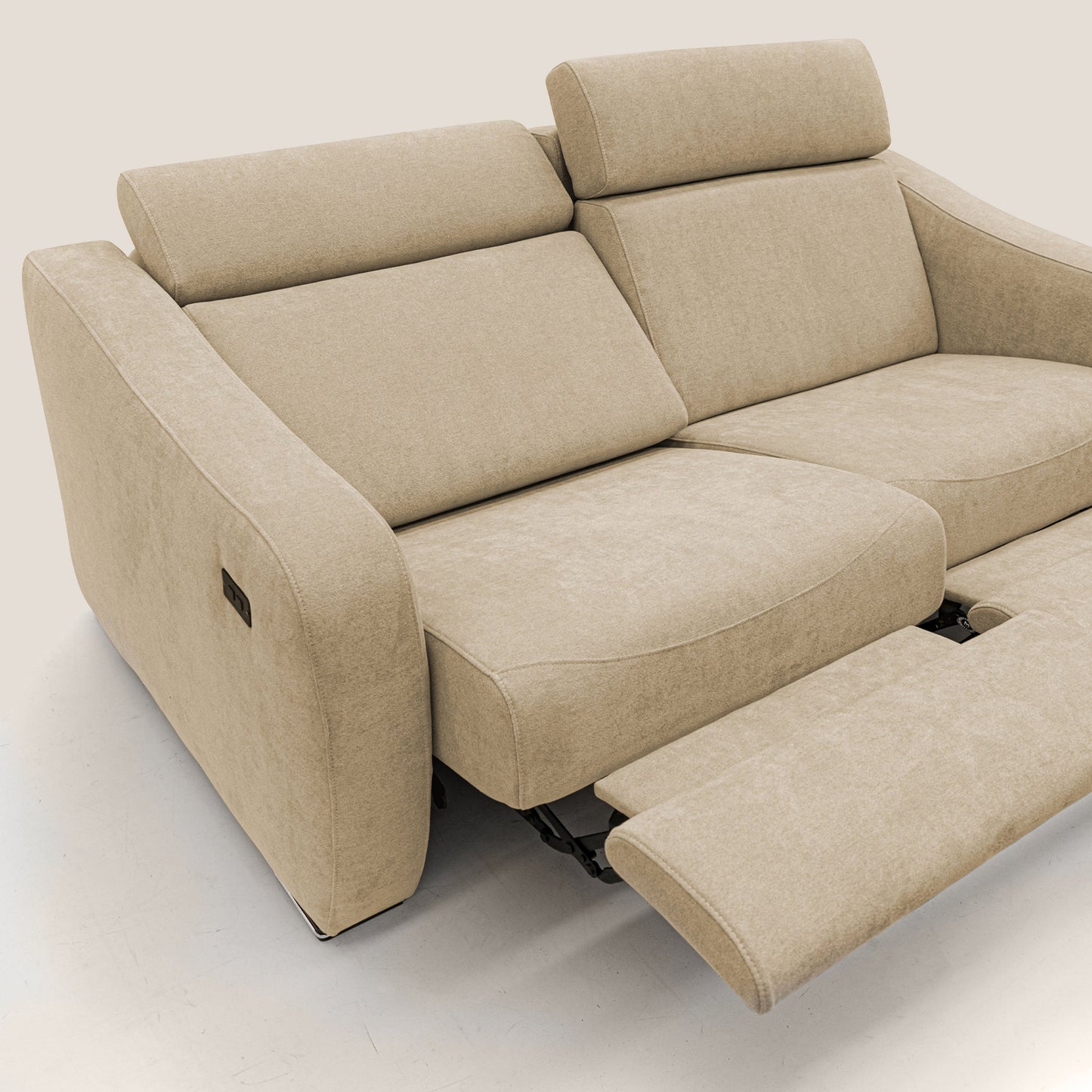 Gummy Divano con meccanismo relax elettrico beige