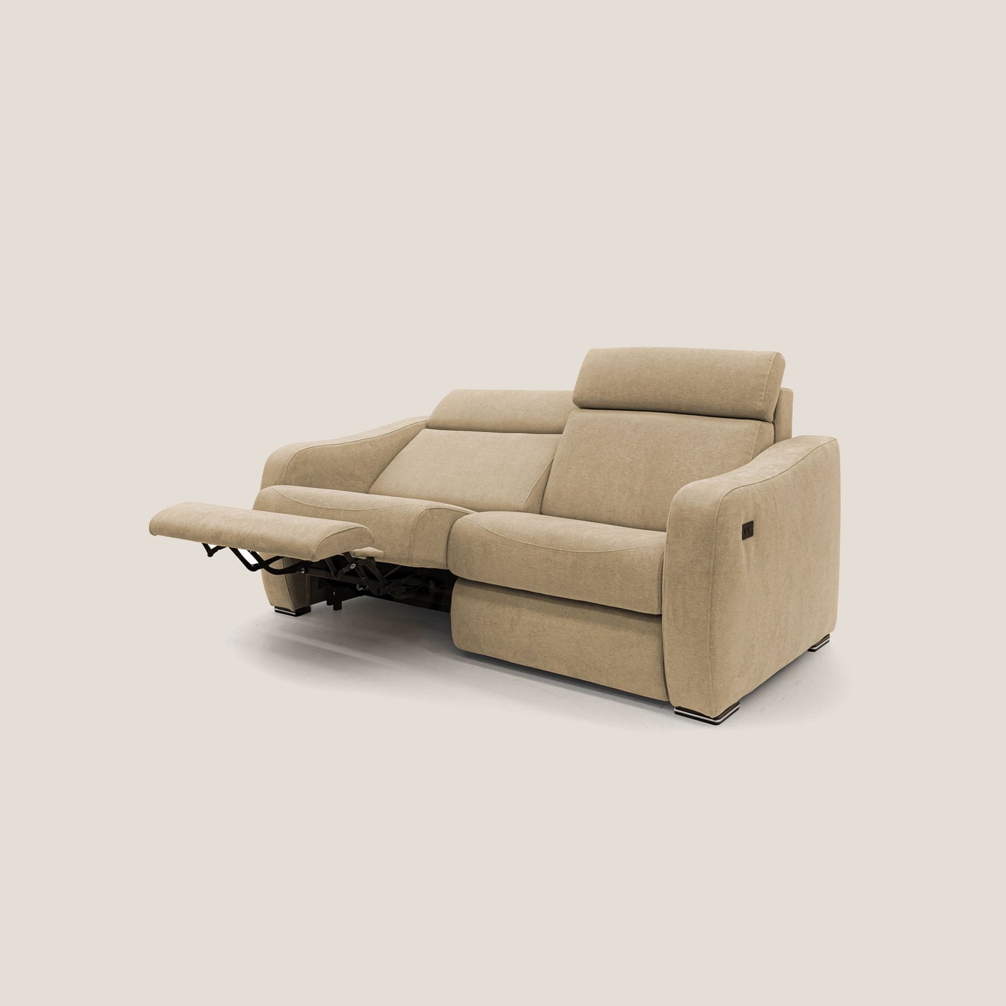 Gummy Divano con meccanismo relax elettrico beige