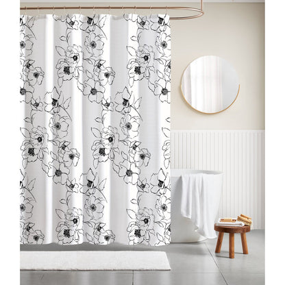 CEDAR COURT Printed Polyester Canvas Shower Curtain
