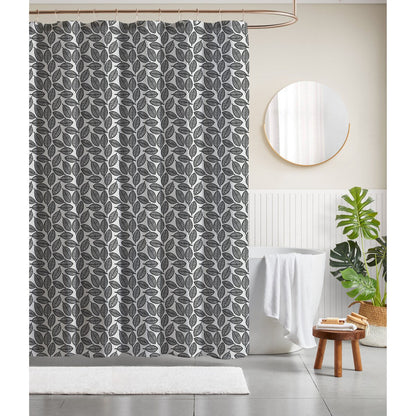 CEDAR COURT Printed Polyester Canvas Shower Curtain