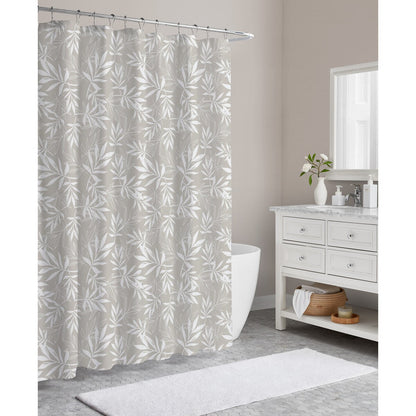 CEDAR COURT Printed Polyester Canvas Shower Curtain