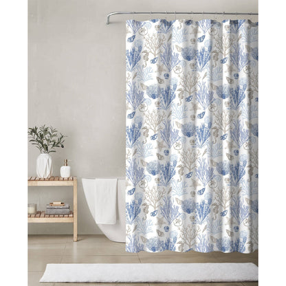 CEDAR COURT Printed Polyester Canvas Shower Curtain