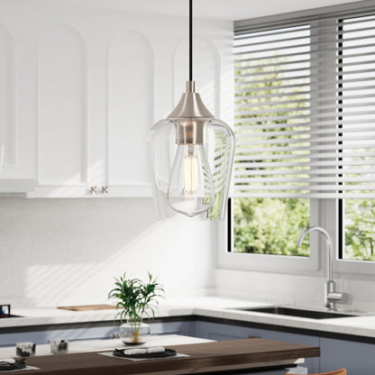 CO-Z 1 Light Pendant Light Fixture with Adjustable Height