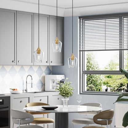 CO-Z 1 Light Pendant Light Fixture with Adjustable Height