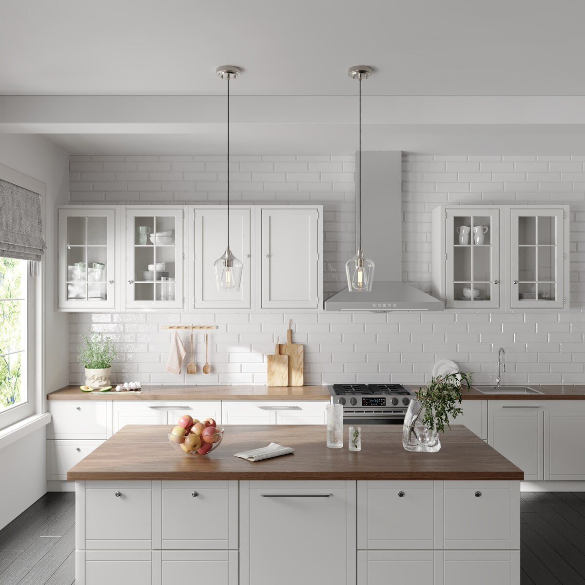 CO-Z 1 Light Pendant Light Fixture with Adjustable Height