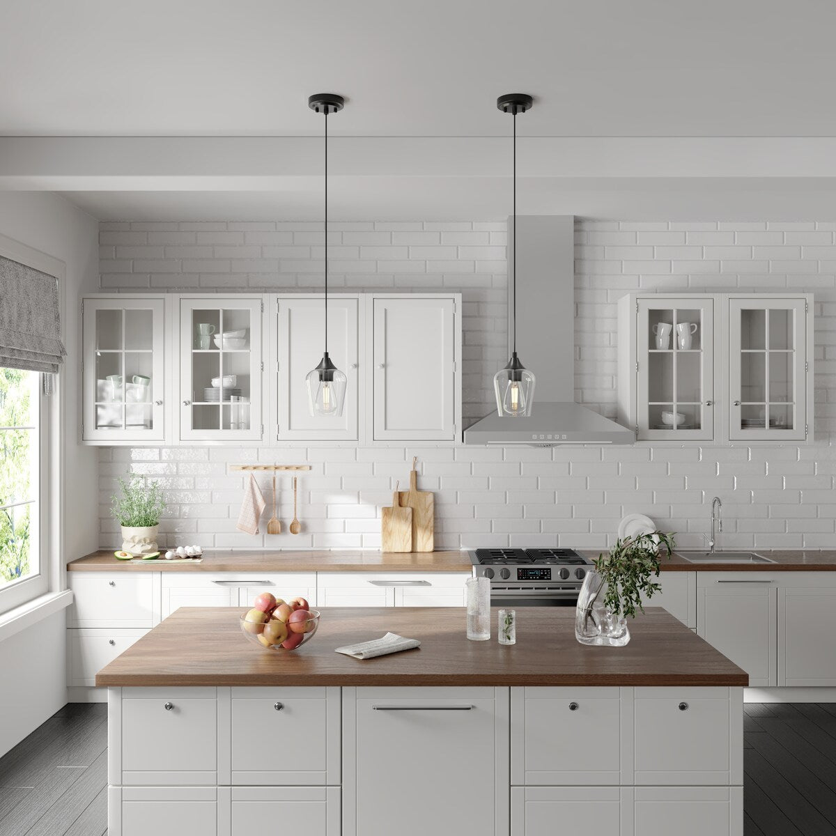 CO-Z 1 Light Pendant Light Fixture with Adjustable Height