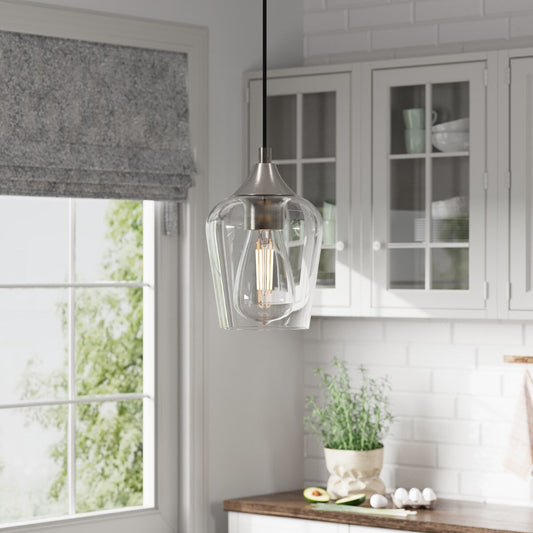 CO-Z 1 Light Pendant Light Fixture with Adjustable Height