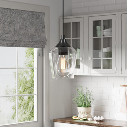 CO-Z 1 Light Pendant Light Fixture with Adjustable Height