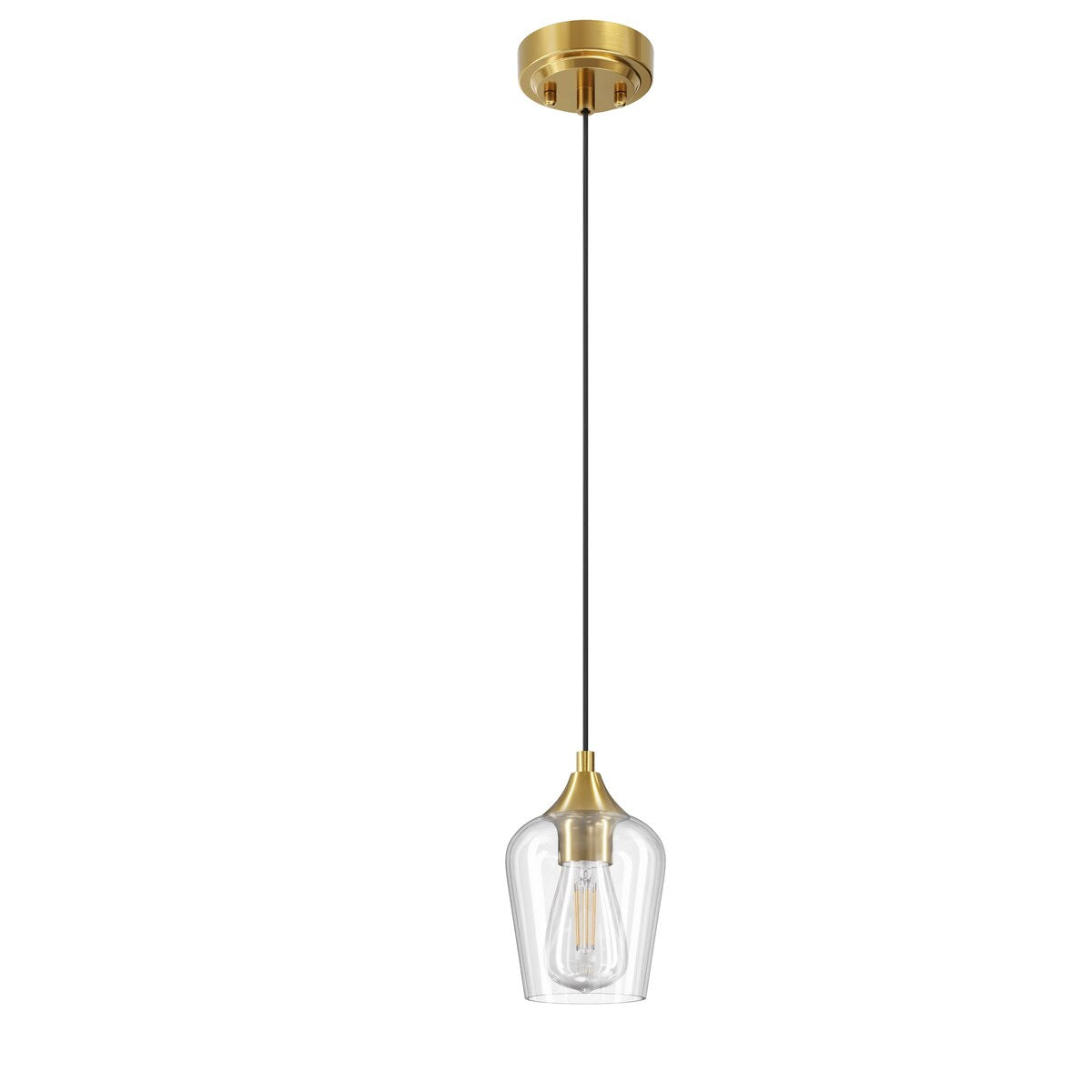 CO-Z 1 Light Pendant Light Fixture with Adjustable Height