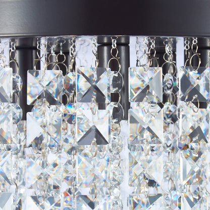 CO-Z 11 5-light Flush Mount Crystal Chandelier Ceiling Light