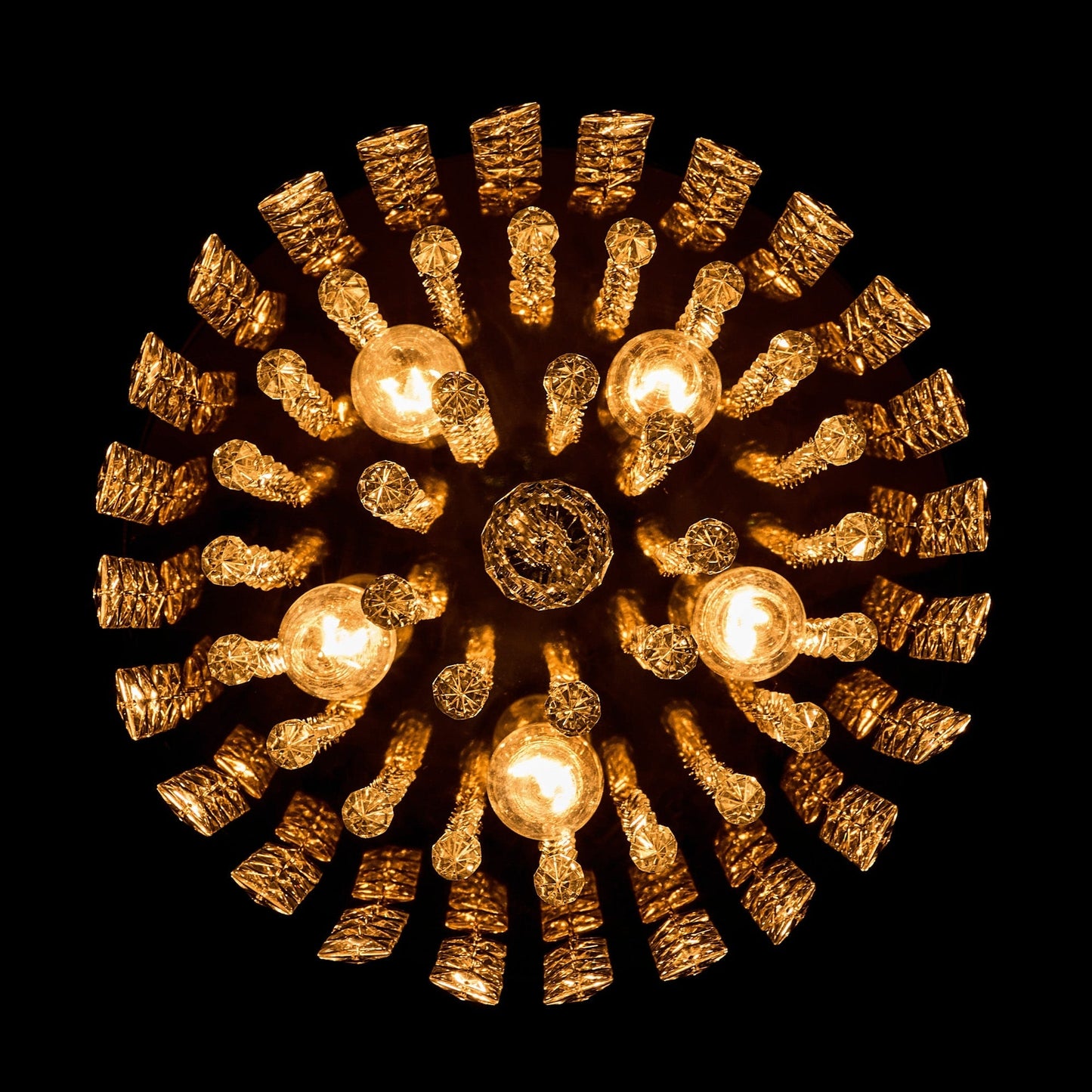 CO-Z 11 5-light Flush Mount Crystal Chandelier Ceiling Light