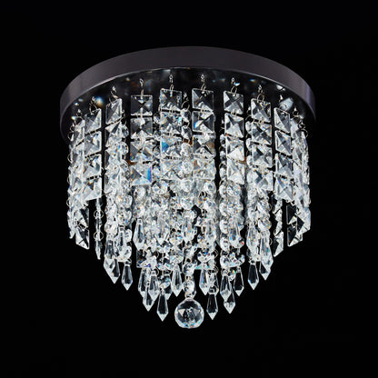 CO-Z 11 5-light Flush Mount Crystal Chandelier Ceiling Light