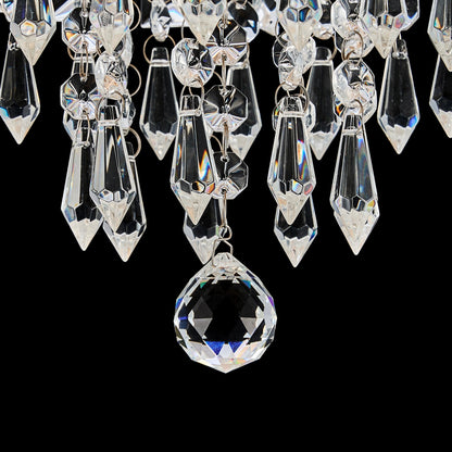 CO-Z 11 5-light Flush Mount Crystal Chandelier Ceiling Light