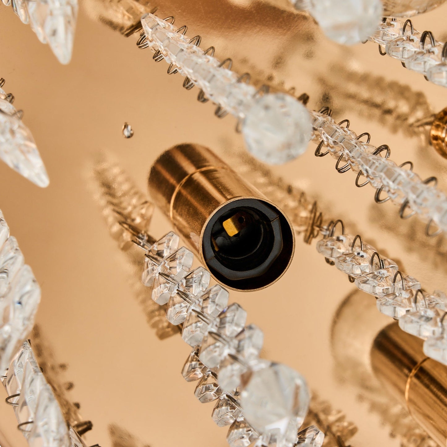 CO-Z 11 5-light Flush Mount Crystal Chandelier Ceiling Light