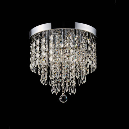 CO-Z 11 5-light Flush Mount Crystal Chandelier Ceiling Light