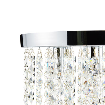 CO-Z 11 5-light Flush Mount Crystal Chandelier Ceiling Light