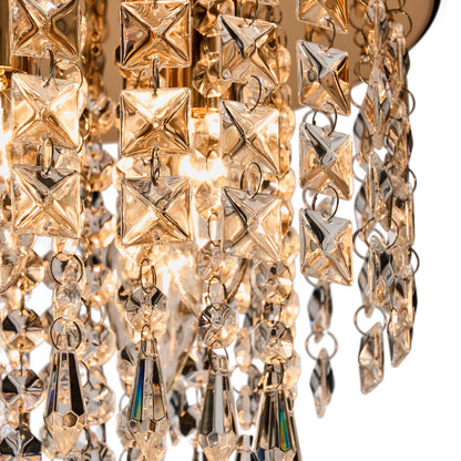 CO-Z 11 5-light Flush Mount Crystal Chandelier Ceiling Light