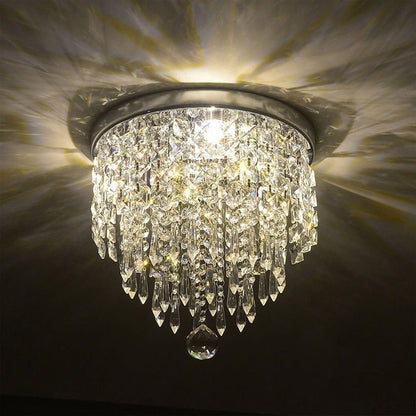 CO-Z 3-light Mini Crystal Chandelier with Raindrop Crystals